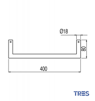 MEDIDAS TOALLERO MAX-CLASS TRES GRIFERIA